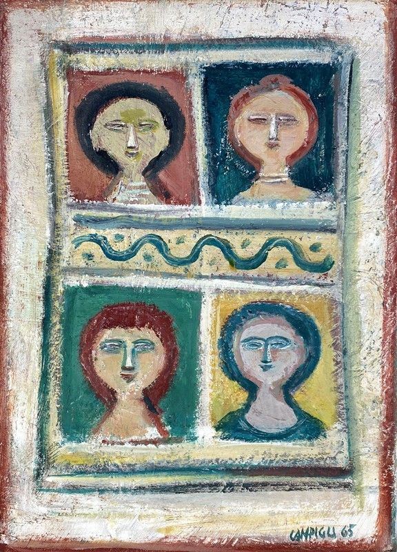 Massimo Campigli - Quattro donne