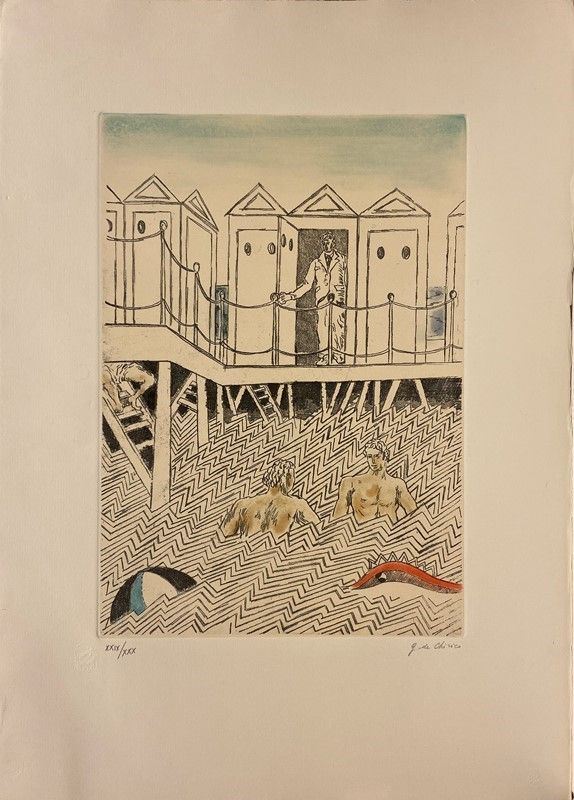 Giorgio de Chirico - Conversazione nei bagni