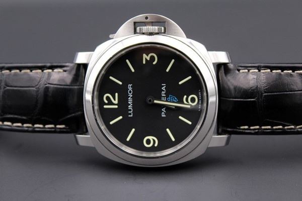 Panerai LUMINOR MARINA BASE LOGO Black Dial Textile 44mm PAM 774