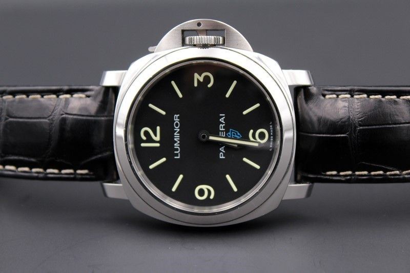 Panerai Luminor Marina Base Logo Black Dial Textile 44mm Pam 774