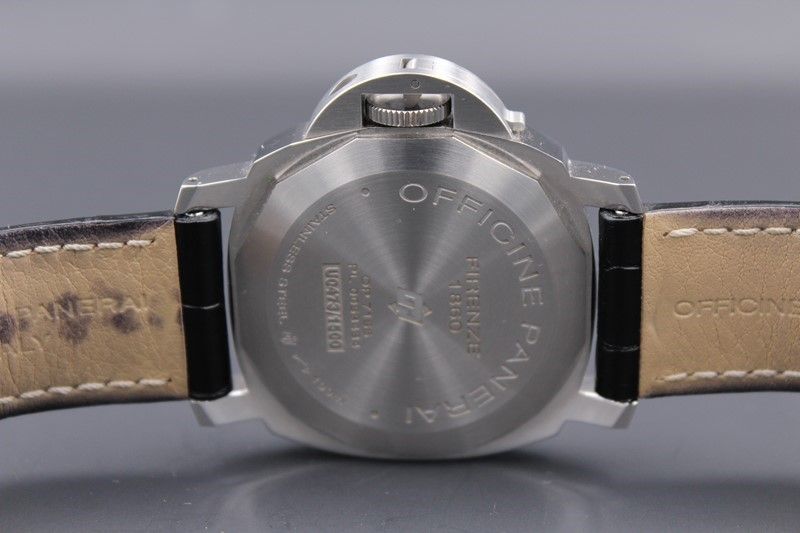 Panerai Luminor Marina Base Logo Black Dial Textile 44mm Pam 774