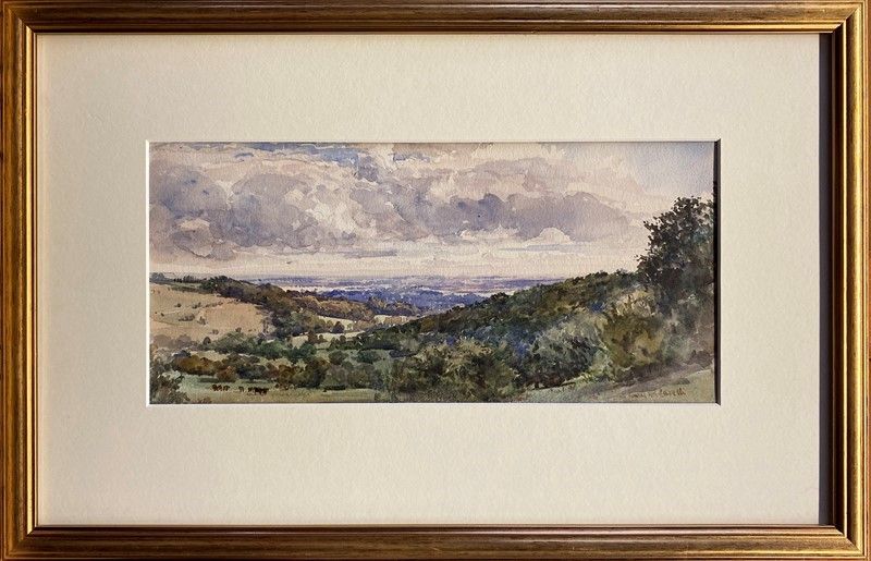 Conrad Hector Raffaele Carelli - Paesaggio Toscano