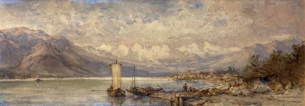 Conrad Hector Raffaele Carelli - Lago di como