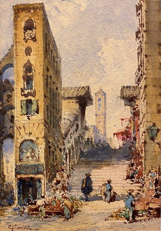 Giuseppe Carelli - Scalinata