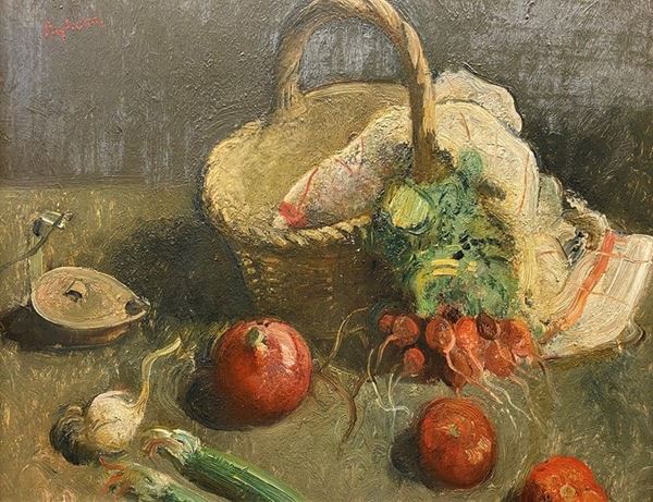 Francesco Pagliazzi - Natura morta con ortaggi