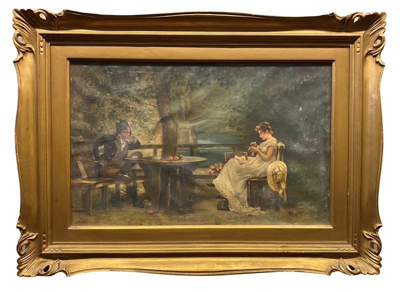 Anonimo, XX Sec. - Figure in Giardino