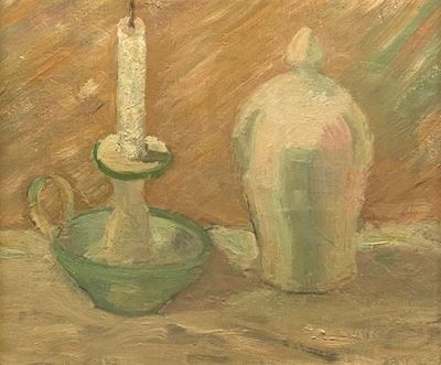 Natura Mostra con Vaso e Candela