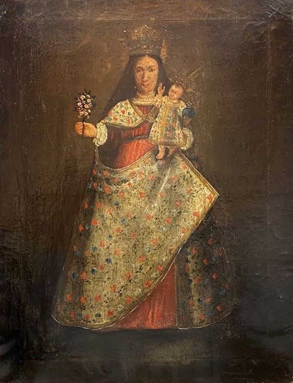 Anonimo, XVIII - XIX sec. - Madonna con Bambino