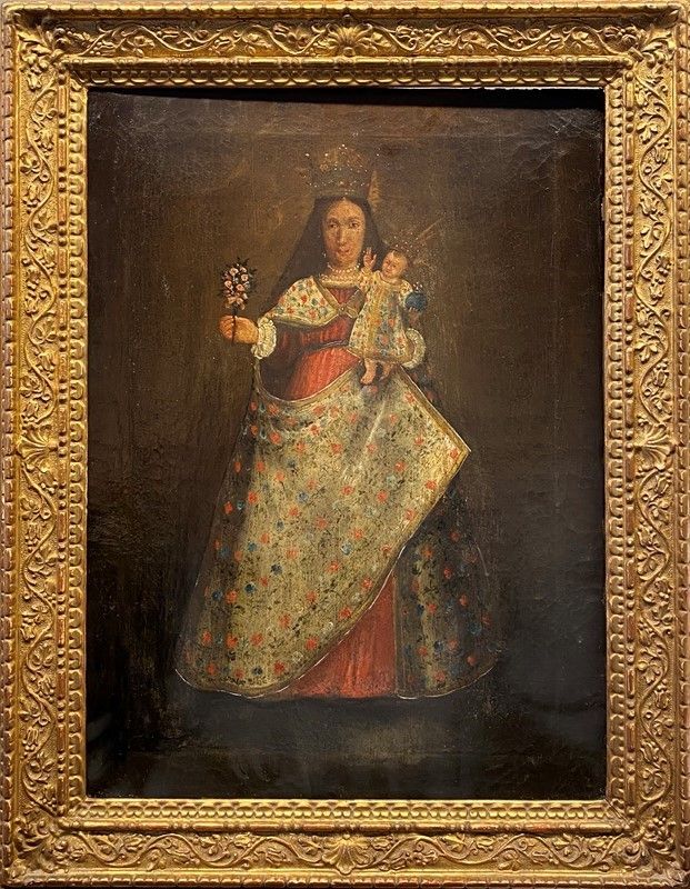 Anonimo, XVIII - XIX Sec. - Madonna con Bambino
