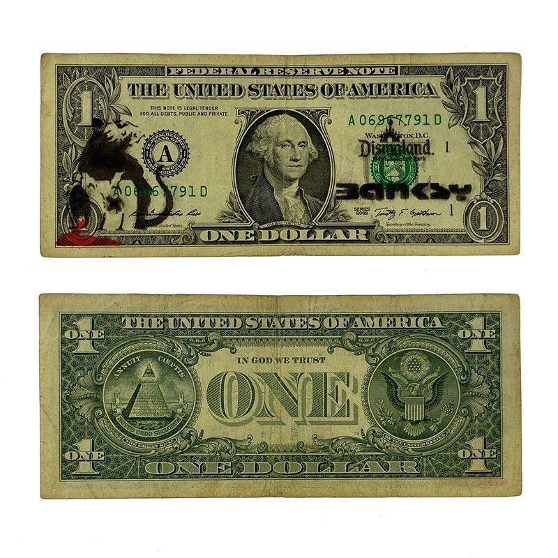 Banksy - Dismal Dollar (real Currency)