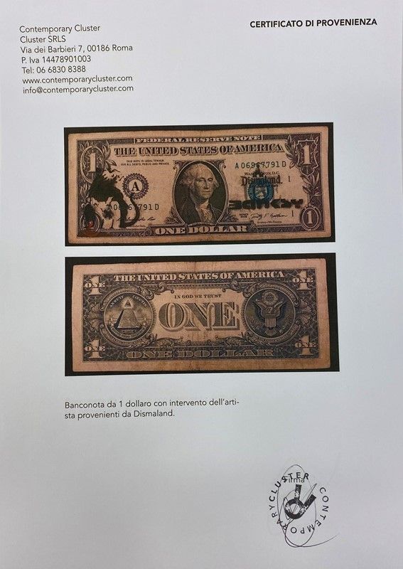 Banksy - Dismal Dollar (real Currency)