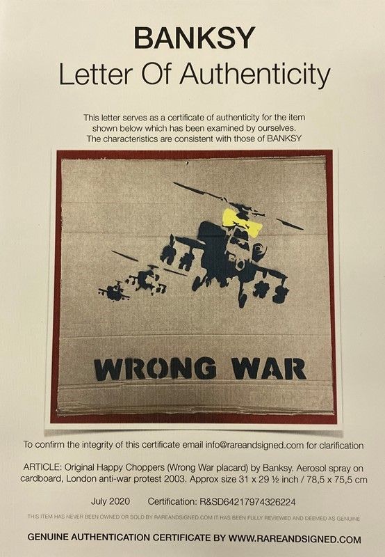 Banksy - Happy Choppers (wrong War)