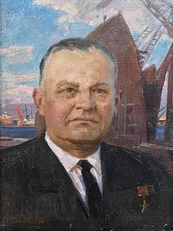 Scuola Russa, XX sec. - Ritratto di Generale russo
