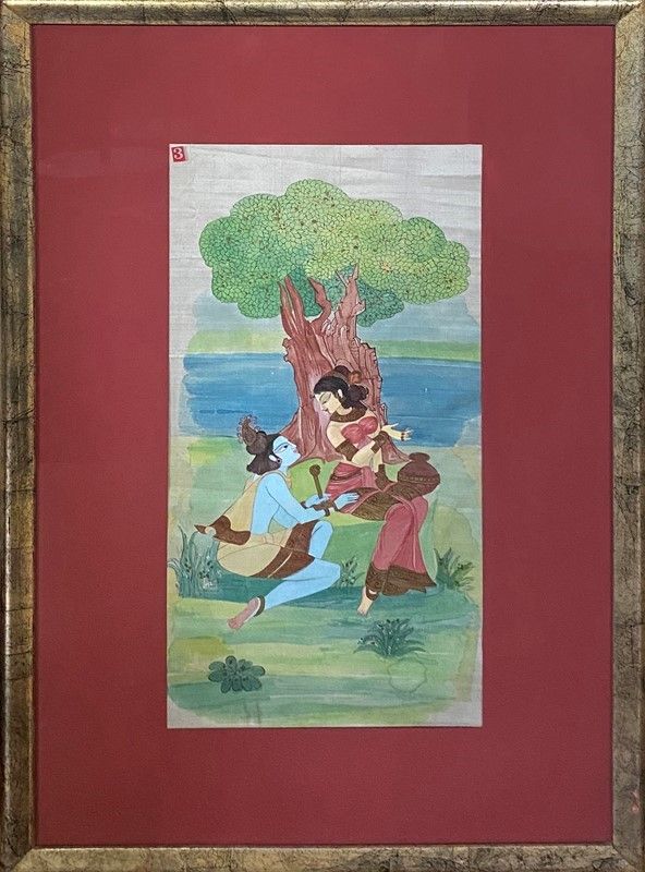 Krishna e Radha Sotto L'albero