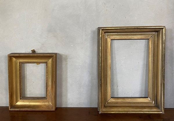 Due cornici dorate - Auction Nel Giardino Torrigiani, lo strano, l