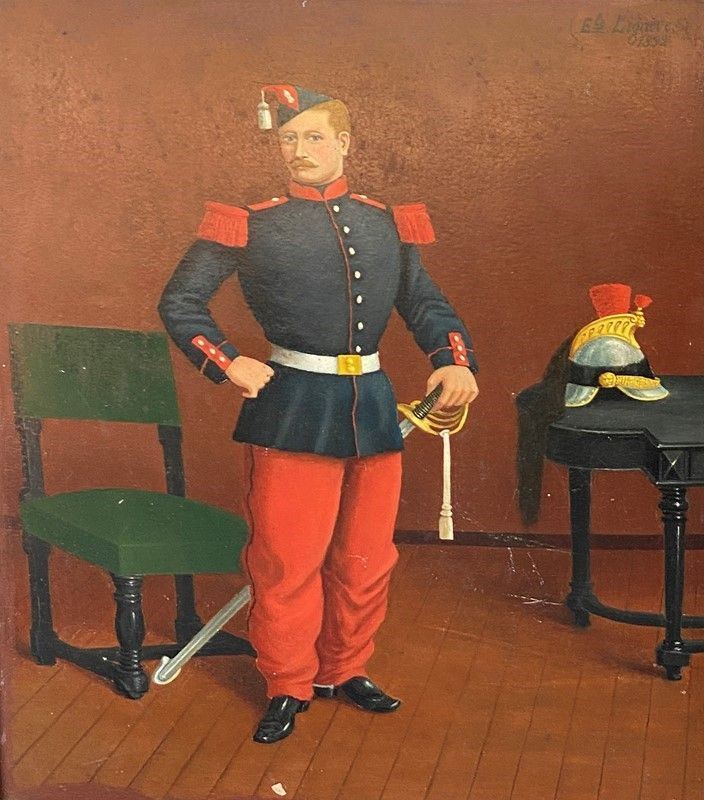 Anonimo, XIX Sec. - Ritratto di Militare
