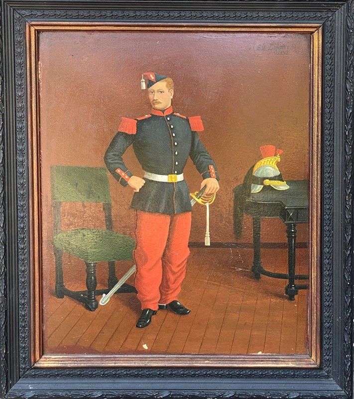 Anonimo, XIX Sec. - Ritratto di Militare