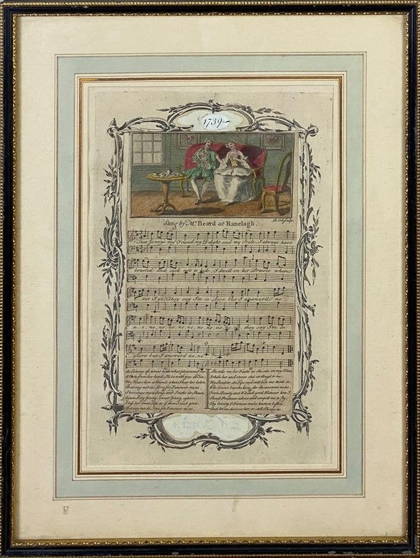 Sette Stampe Inglesi a Tema Musicale