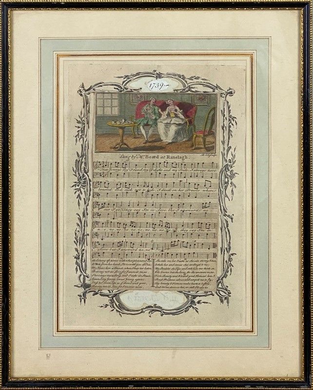 Sette Stampe Inglesi a Tema Musicale