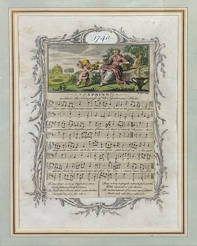 Sette Stampe Inglesi a Tema Musicale