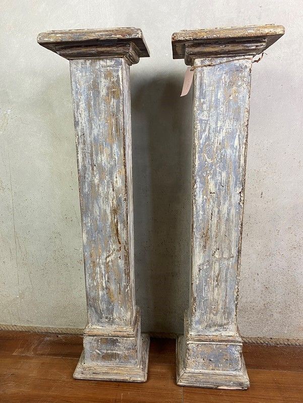 Coppia di Colonnine Quadrate