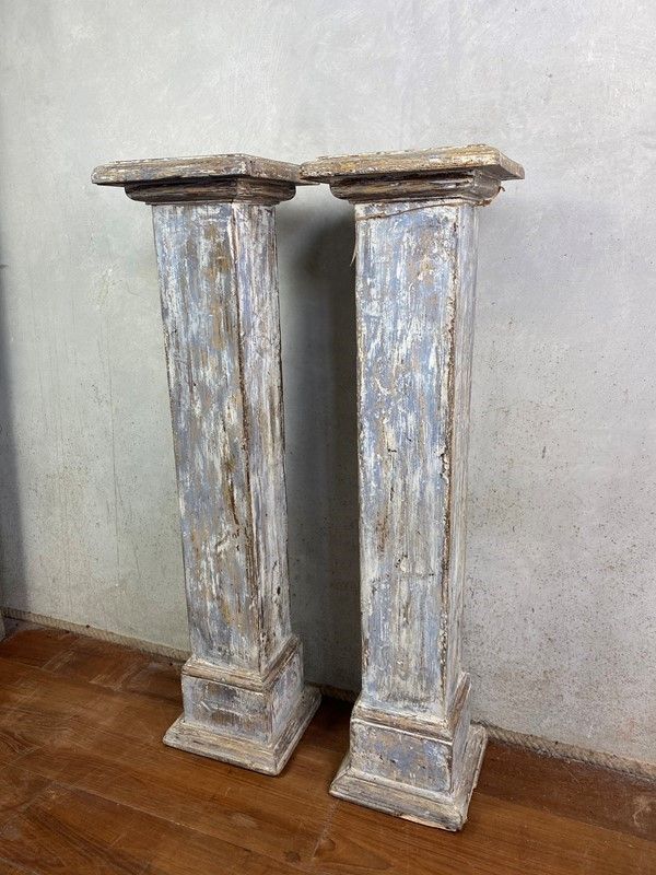 Coppia di Colonnine Quadrate