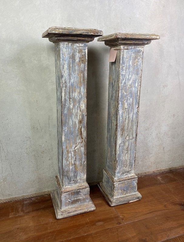 Coppia di Colonnine Quadrate