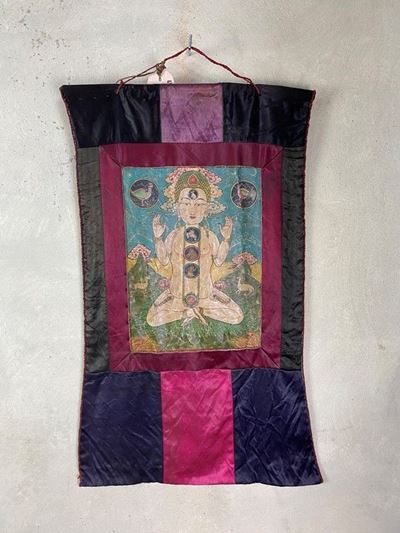 Coppia di Tanka Tibetani
