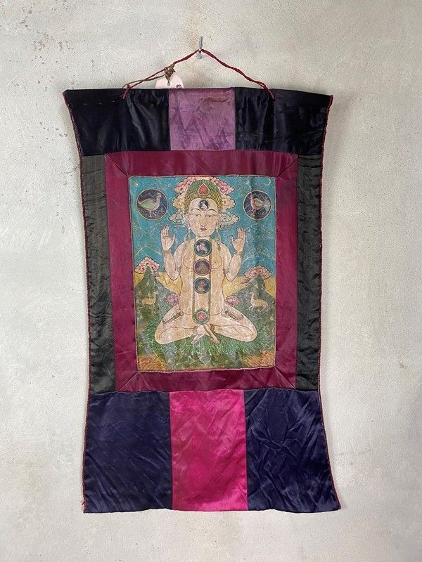 Coppia di Tanka Tibetani