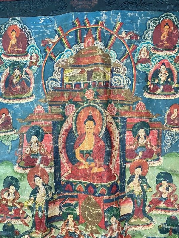 Coppia di Tanka Tibetani