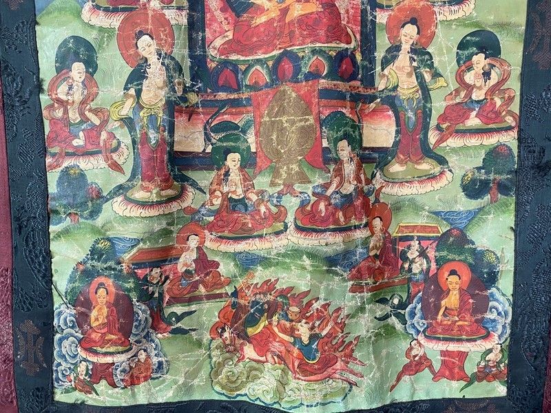 Coppia di Tanka Tibetani