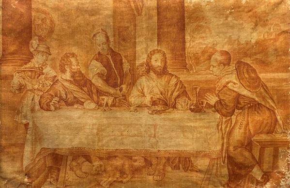 Scuola Italia Settentrionale, XVIII sec. - Cena in Emmaus