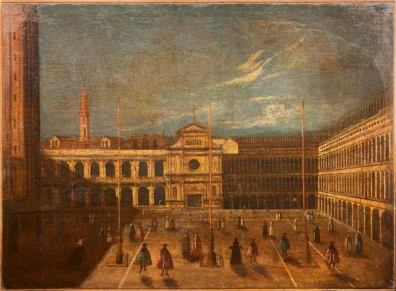Anonimo, XVIII - XIX Sec. - Veduta di Piazza San Marco a Venezia