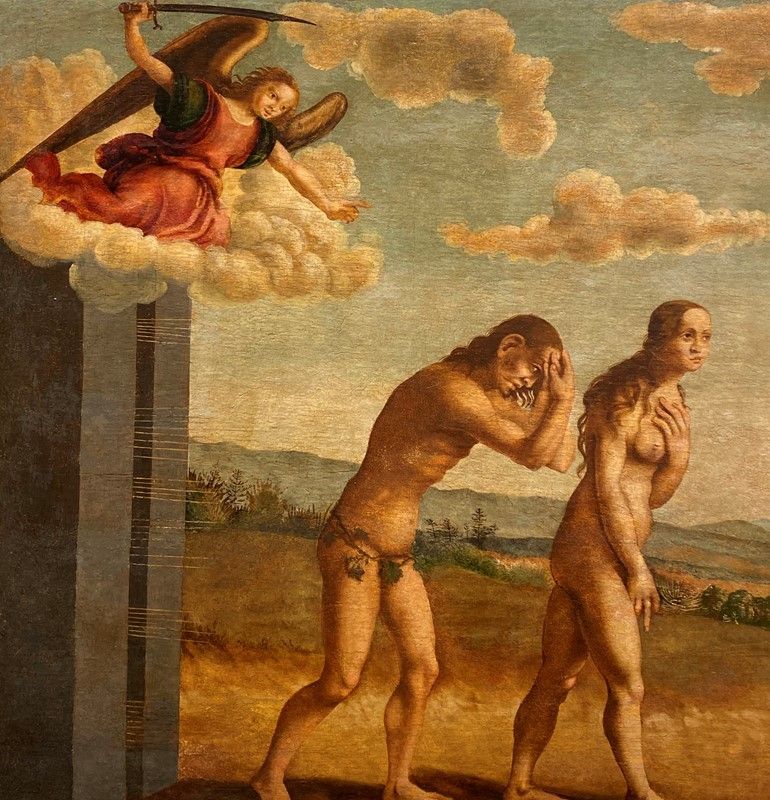 Attr. a Niccolò Soggi - La Cacciata dal Paradiso Terrestre e il Lavoro di Adamo ed Eva