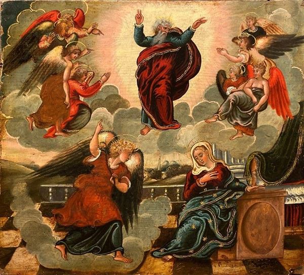 Scuola Veneto - Dalmata, XVII sec. - Annunciazione