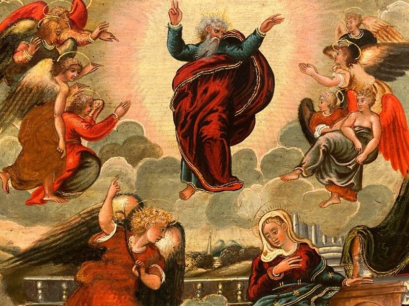 Scuola Veneto - Dalmata, XVII Sec. - Annunciazione