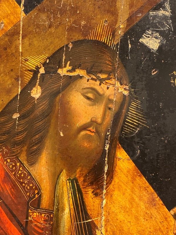 Scuola Veneto - Dalmata, XVII Sec. - Cristo Portacroce