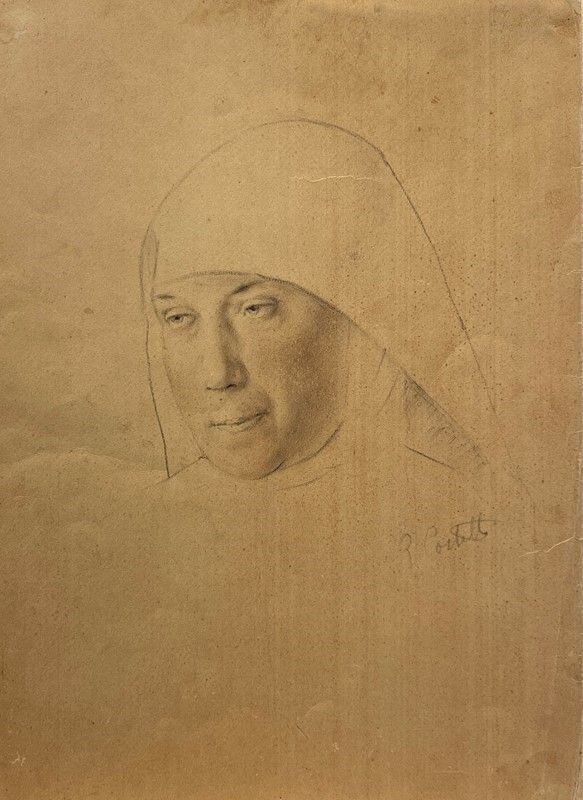 Romeo Costetti - Ritratto di monaca