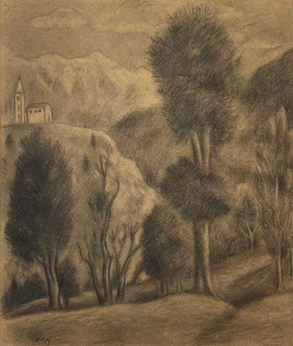 Ubaldo Oppi - Paesaggio