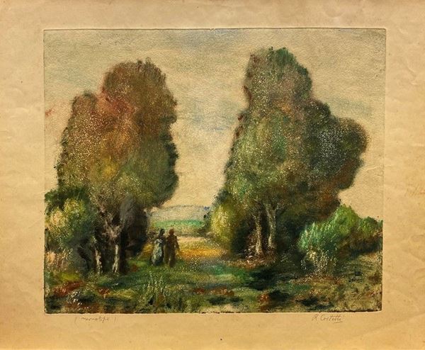 Romeo Costetti - Alberi e contadini