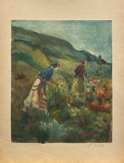 Signore che Colgono i Fiori