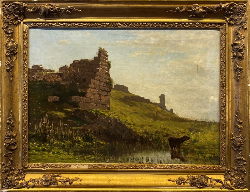 Attr. a Federico Cortese - Paesaggio con Ruderi