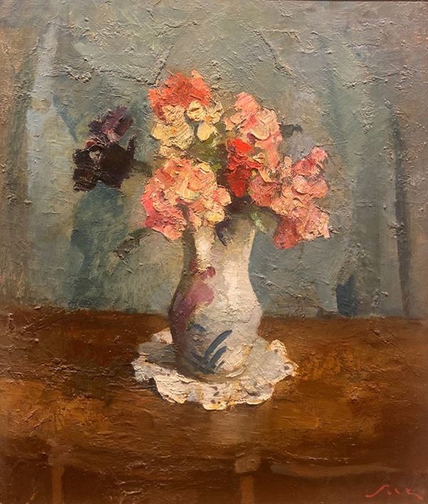 Giulio Salti - Geraniums and petunias