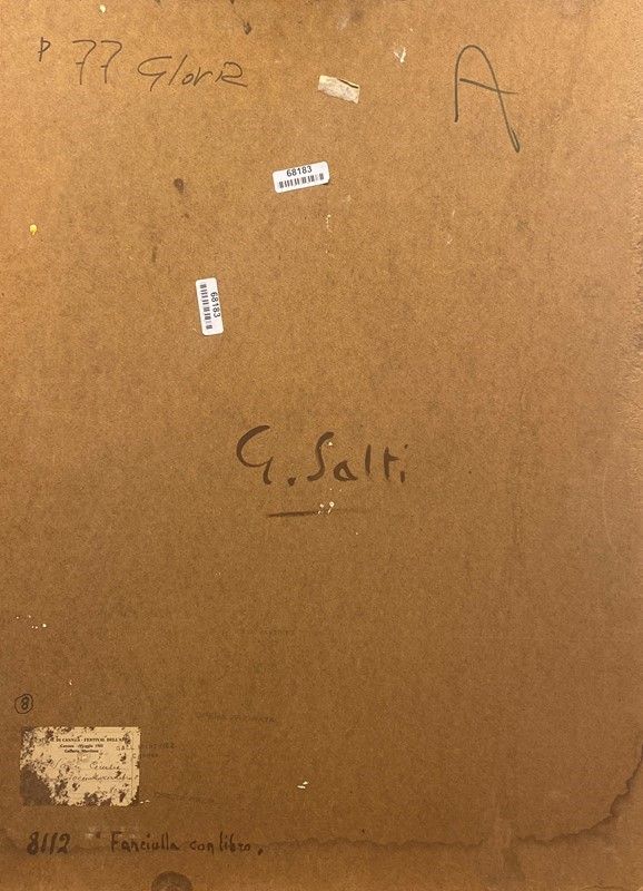 Giulio Salti - Fanciulla con Libro