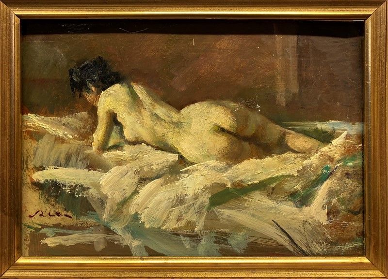 Giulio Salti - Nudo Sdraiato di Spalle