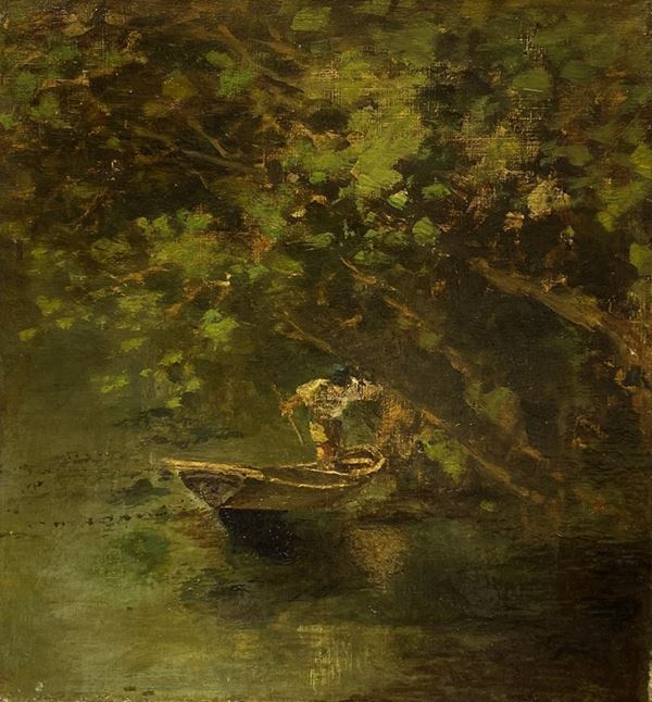 Federico Cortese - Boat with figure