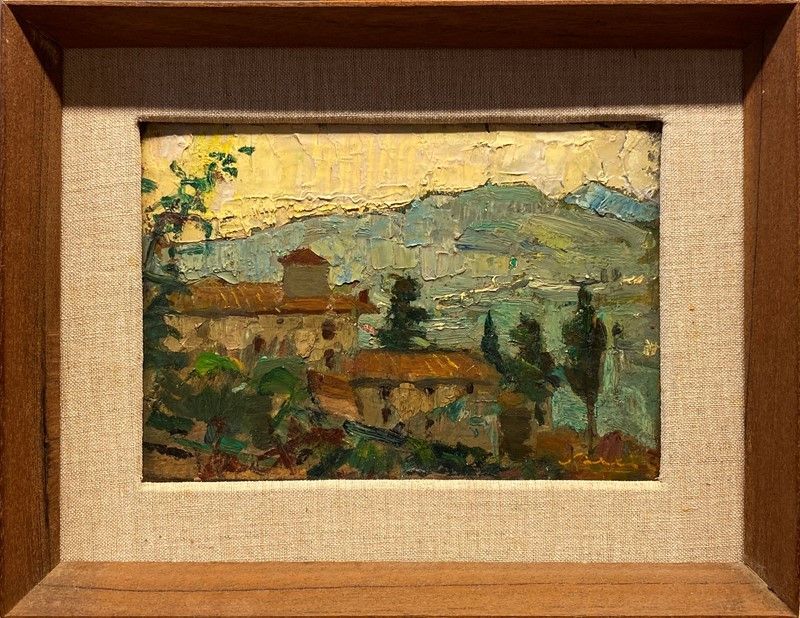 Giulio Salti - Paesaggio con Casolare di Campagna