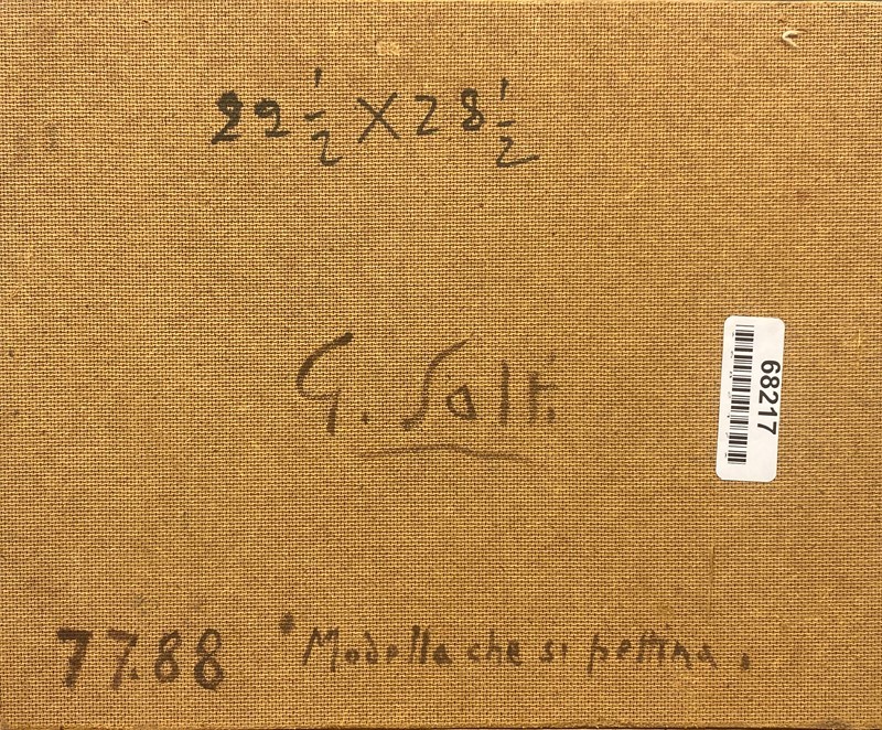 Giulio Salti - Modella che Si Pettina