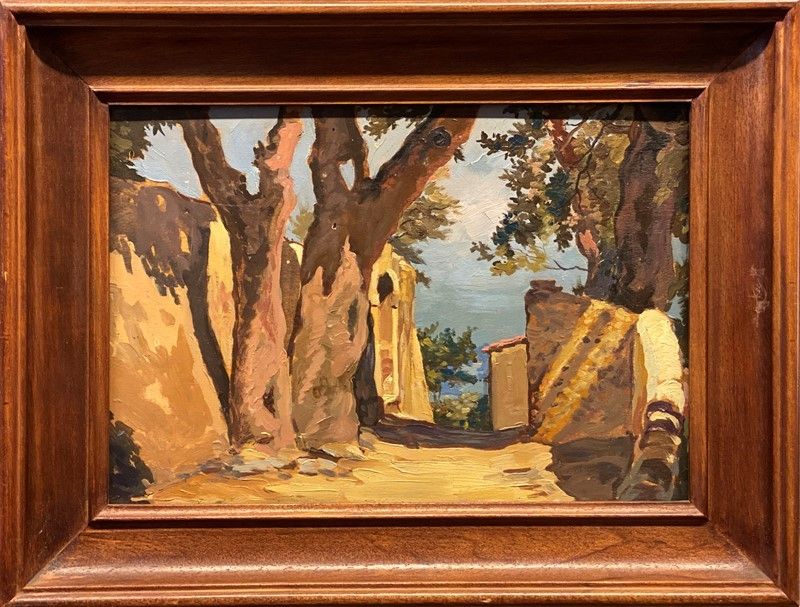 Anonimo, XX Sec. - Scorcio di Strada di Campagna