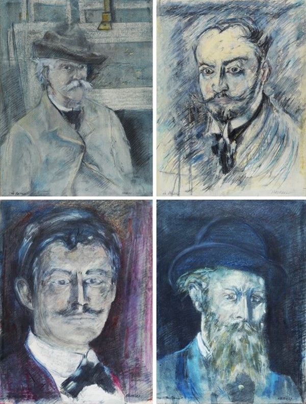 Piero Vignozzi - Four portraits of artists